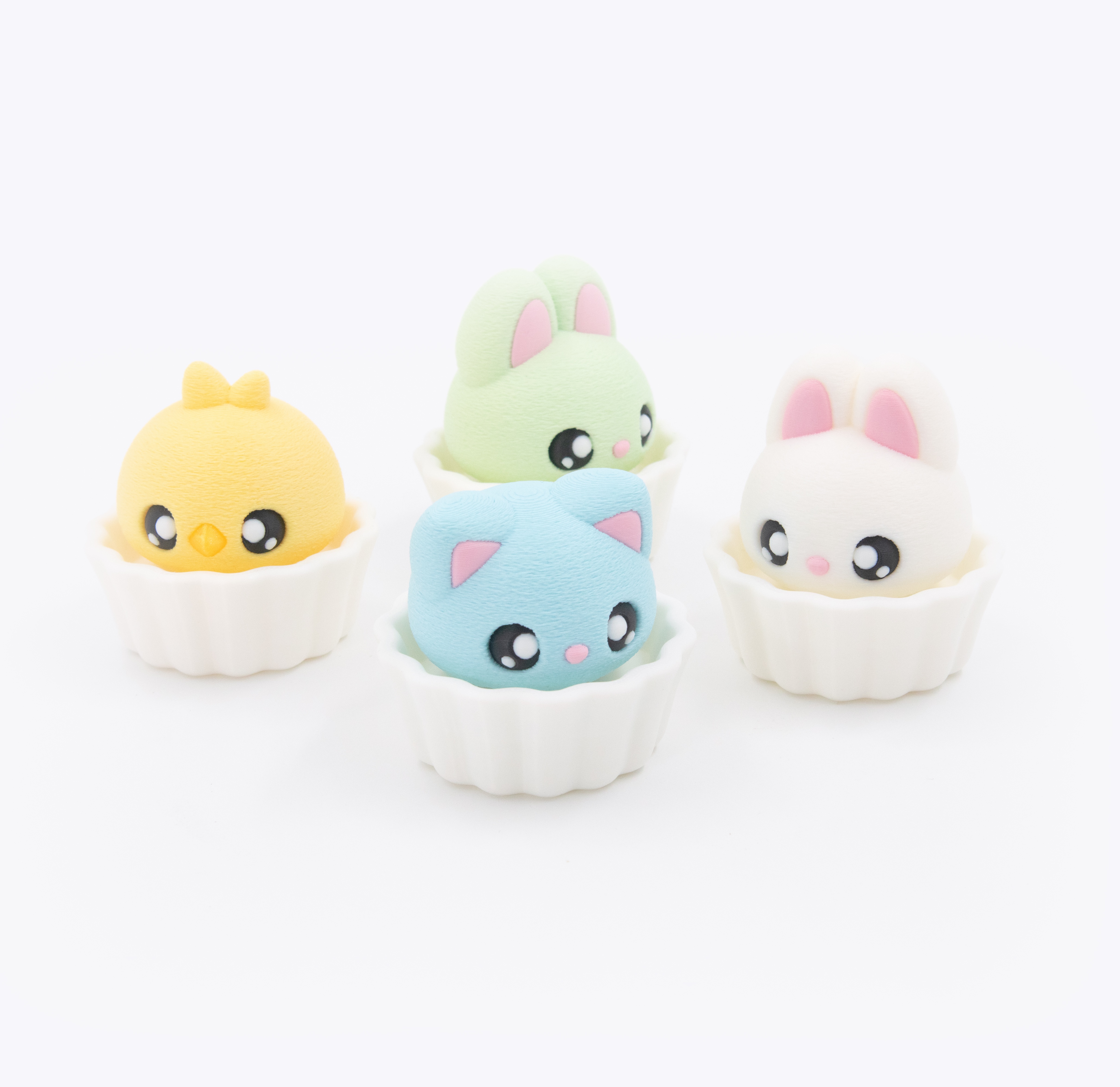 Kawaii Mochi Clicker – kawaii animal fidget clicker 3D print
